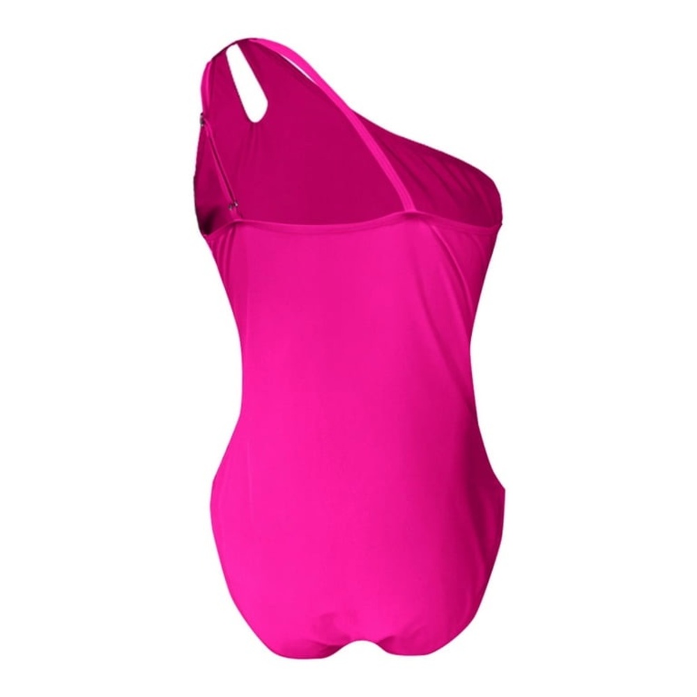 Sz XL women One-Shoulder Pink Swimsuit - Picture 3 of 14
